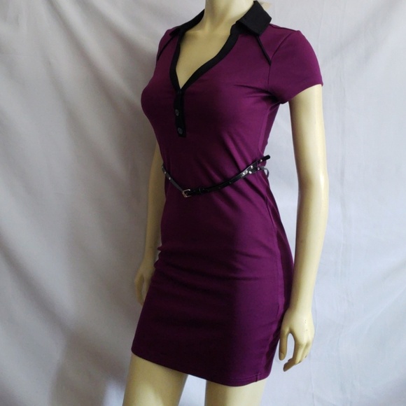 New GUESS WOMENS PURPLE DRESS SZ S - Picture 1 of 7